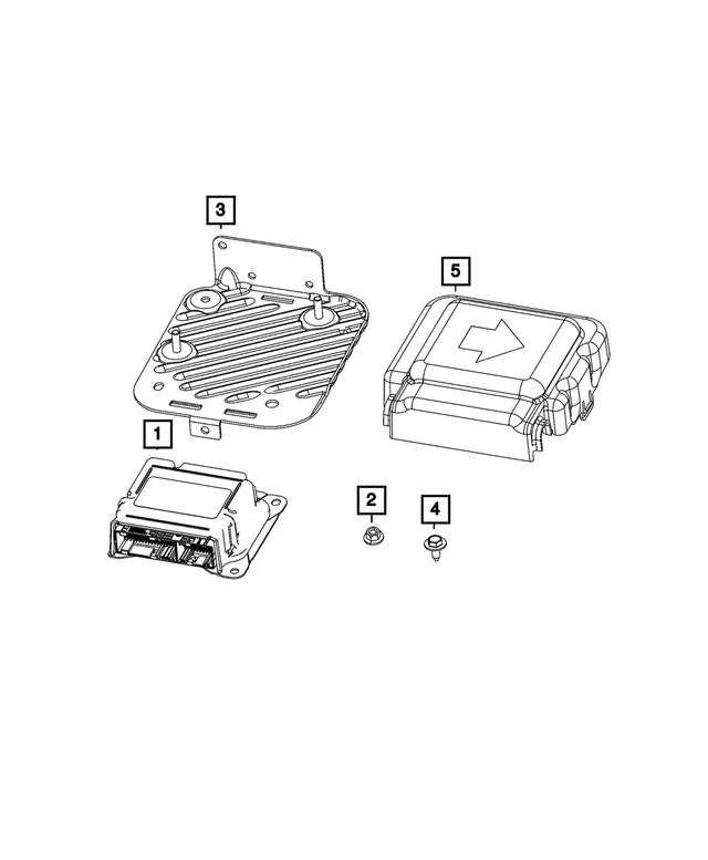 68428498AA - Electrical: Air Bag Control Module for Mopar Image image
