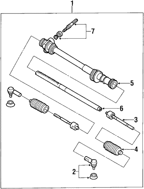 Steering Gear for 1987 Subaru Justy #0