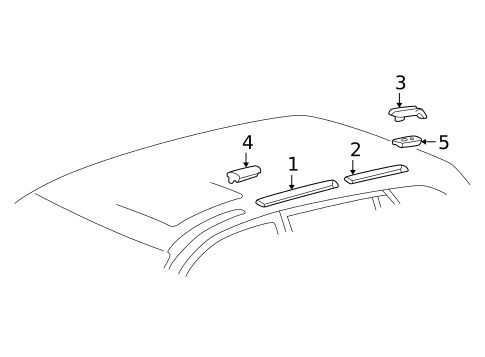 Exterior Trim - Roof for 2004 Toyota RAV4 #1