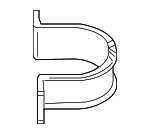 LR038814 - Cooling System: Auxiliary Pump Clamp for Land Rover: Range Rover, Range Rover Sport Image