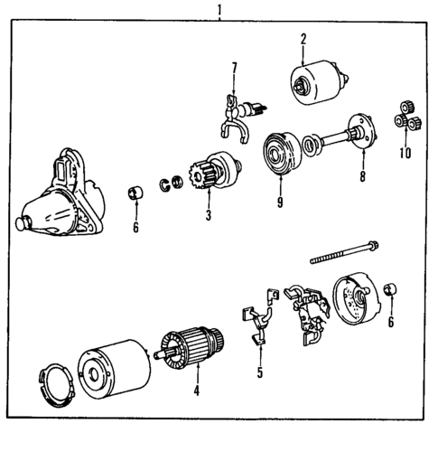 Starter for 2006 Mazda RX-8 #1