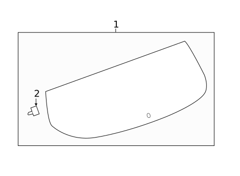 Glass - Lift Gate for 2020 Chevrolet Spark #0
