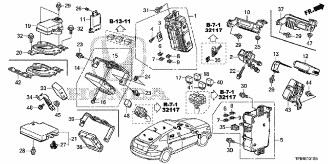 Control Unit (Cabin) (1) for 2012 Honda Crosstour #0