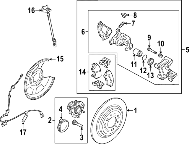 59795N9060 - : ABS Wheel Speed Sensor Wiring Harness for Hyundai Image