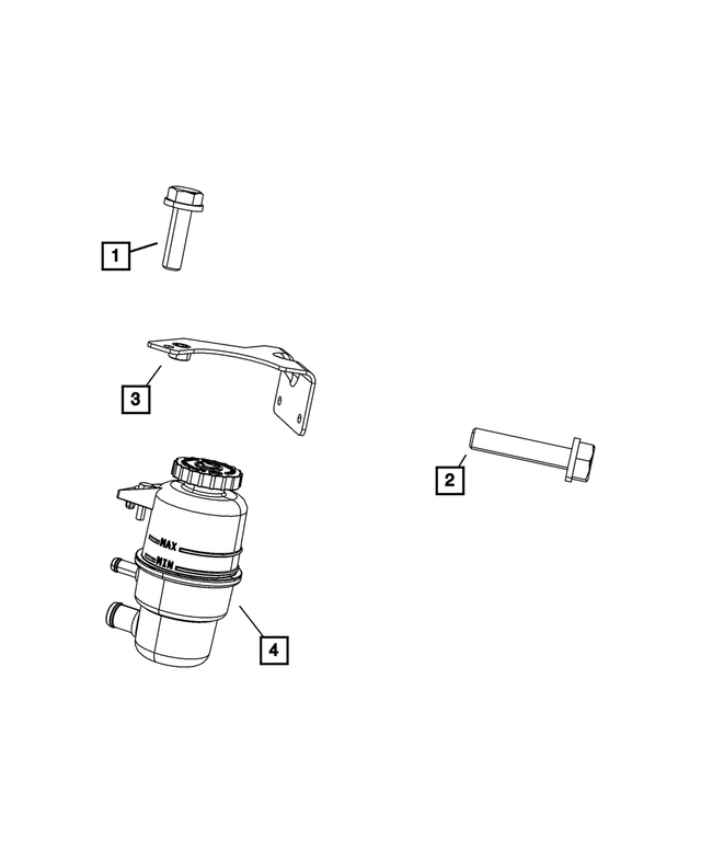 6101982 - Steering: Hex Head Screw And Washer for Mopar Image