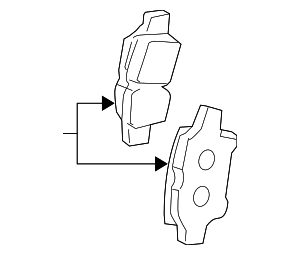 446512640 - : Brake Pads Front for Toyota Image
