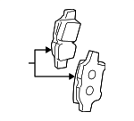 446552310 - Brakes: Brake Pads for Toyota: Yaris Image