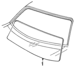 4337960 - Body: Back Glass for Mopar Image
