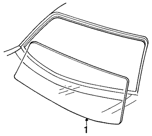 4337960 - Body: Back Glass for Mopar Image