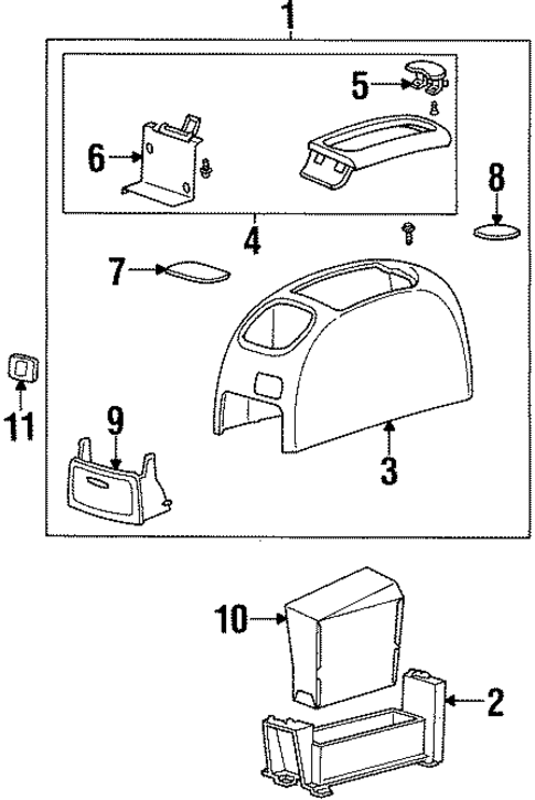 Center Console for 2001 Ford Windstar #0