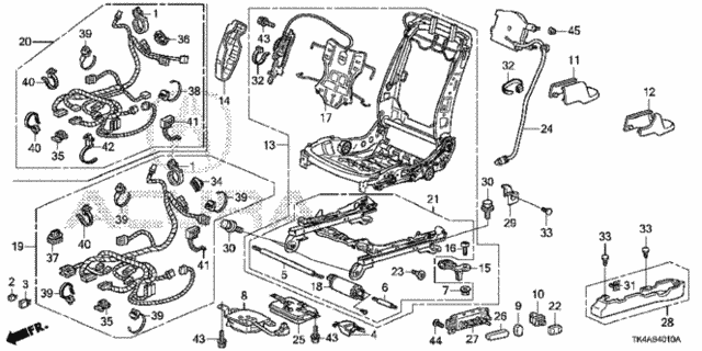 Front Seat Components (L.) for 2014 Acura TL #0