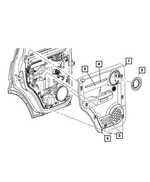 5KF52XDVAF - : Rear Door Trim Panel, Right for Mopar Image