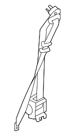 888203X550TX - : Lap &amp; Shoulder Belt for Hyundai: Elantra Coupe Image