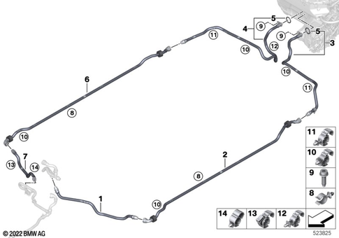 Cooling System Coolant Hoses for 2024 Mini Countryman SE ALL4 #2