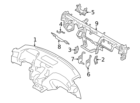 Instrument Panel for 2014 INFINITI Q70 #0