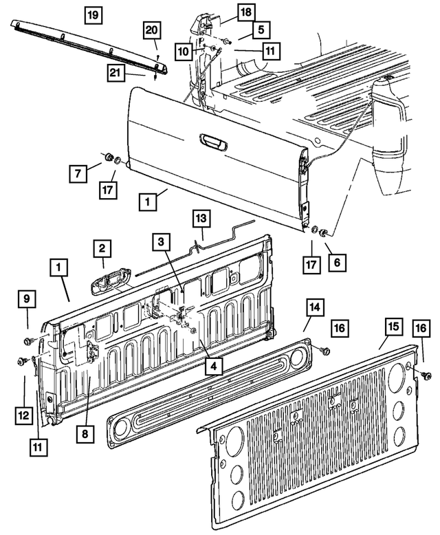 « 6506949AA – Body Sheet Metal Except Doors : Vis pour Mopar Image »