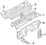 F2TZ1502010A - Body: Cowl Panel for Ford: Bronco, F-150, F-250, F-250 HD, F-350, F-Super Duty Image