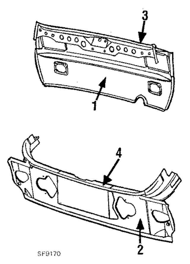 4296998 - Body: Panel Below Lid for Mopar Image