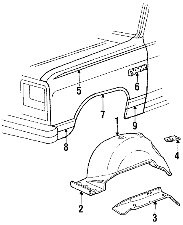 4482301 - Body: Splash Shield for Mopar Image