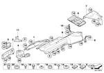 51487179946 - : Bracket, Fuel Tank Heat Insulation Left for BMW Image
