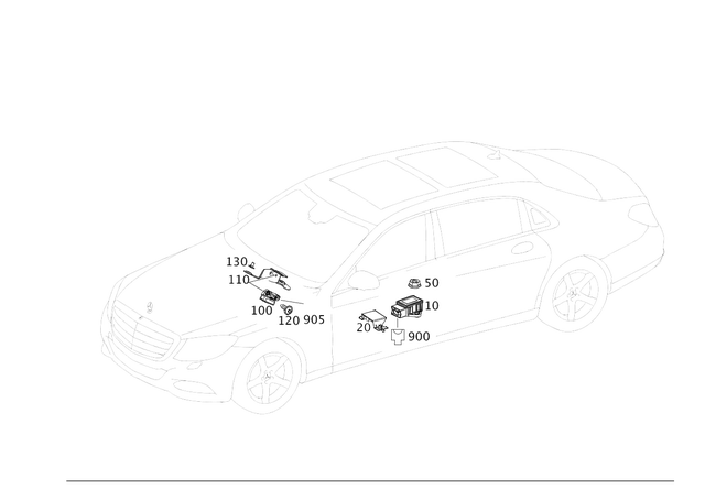 2225450286 - Electrical Equipment and Instruments: Protective Bracket for Mercedes-Benz: Maybach S550, Maybach S560, Maybach S600, Maybach S650, S450, S550, S550e, S560, S600, S63 AMG, S65 AMG Image image