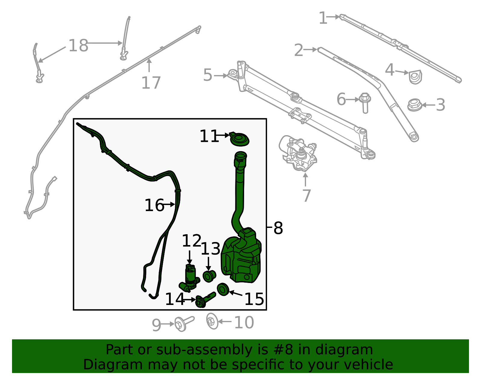 BB5Z-17618-A - Reservoir Assembly 2011-2015 Ford | Ford Parts Direct