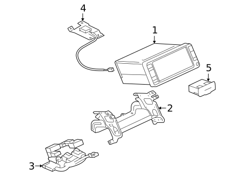 Navigation System Components for 2012 Mitsubishi Lancer #0