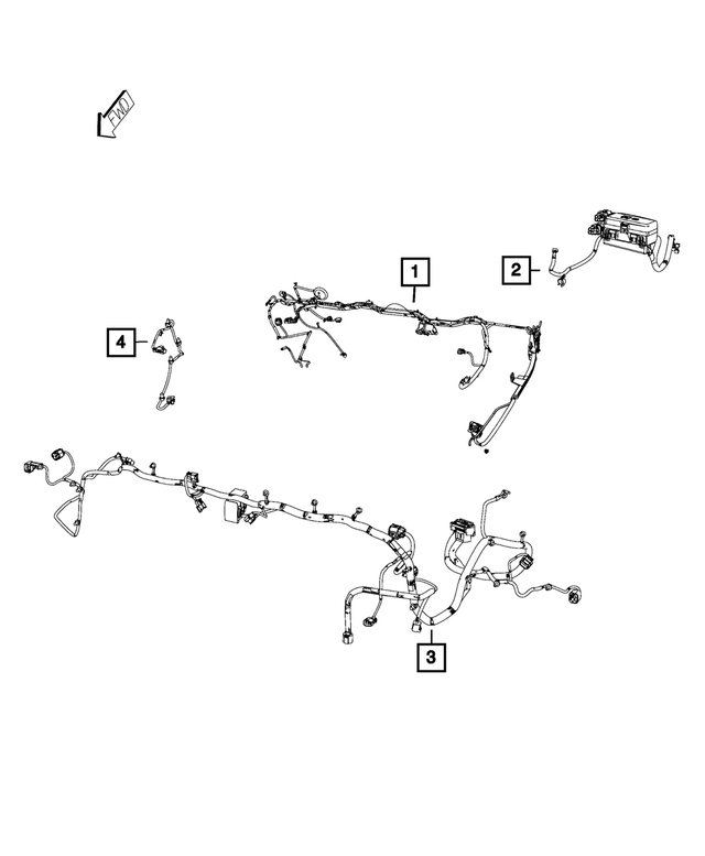 68209637AD - : Front End Module Wiring for Mopar Image