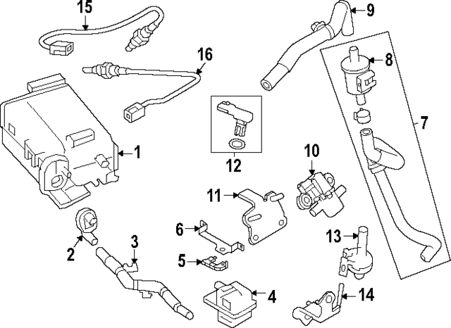 226A07SF0A - : Lower Oxygen Sensor for Nissan: Z Image