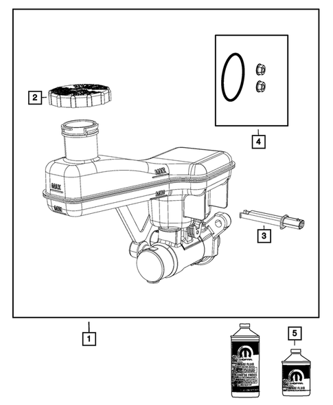 Brake Master Cylinder for 2020 Chrysler Pacifica #0