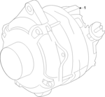 PZ1Z10346L - : Alternator for Ford Image