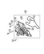 6102184AA - Cooling: Hex Head Bolt And Coned Washer for Mopar Image