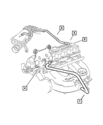 53030614 - Engine 2.5L Four Cylinder: Crankcase Vent Valve Tube for Mopar Image