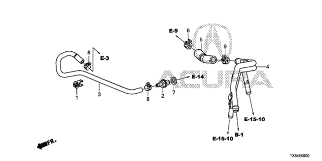 PCV Tube for 2013 Acura ILX #0