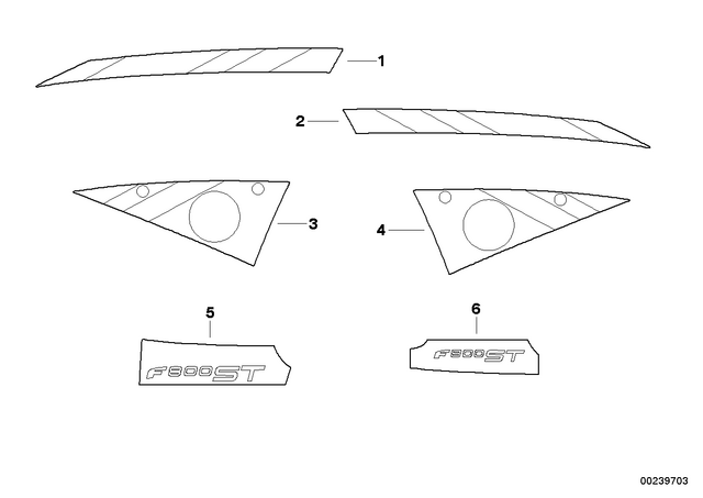 51148528311 - : Decor, Left, Full Fairing for BMW-Motorrad Image