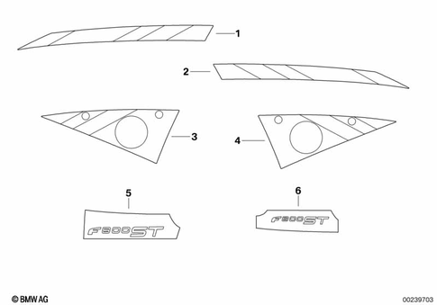Stickers, Labels, Adhesive Film Strips for 2009 BMW-Motorrad F 800 ST #0