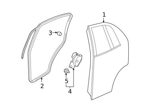 Door & Components for 2011 Suzuki SX4 #0