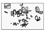 22741308 - Body: Seat Assembly for Cadillac: Escalade, Escalade ESV, Escalade EXT | Chevrolet: Tahoe | GMC: Yukon, Yukon XL 1500 Image