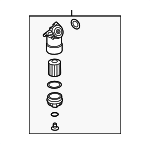 22115403R - Engine: Filter Case for Volkswagen: Eos, EuroVan, Golf, Jetta, Passat, R32 Image