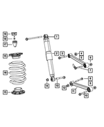 52124216AB - Rear Suspension: Rear Coil Spring for Mopar Image