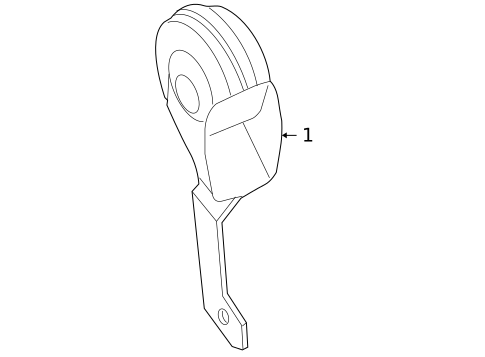 Horn for 2009 Volvo C70 #0