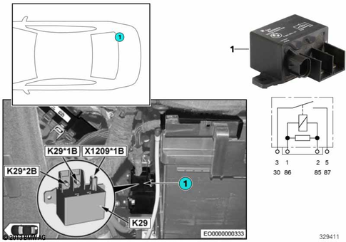 Relay for 2014 BMW 328dX #1