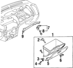 MB803593 - : Hinge for Mitsubishi: Mirage Image