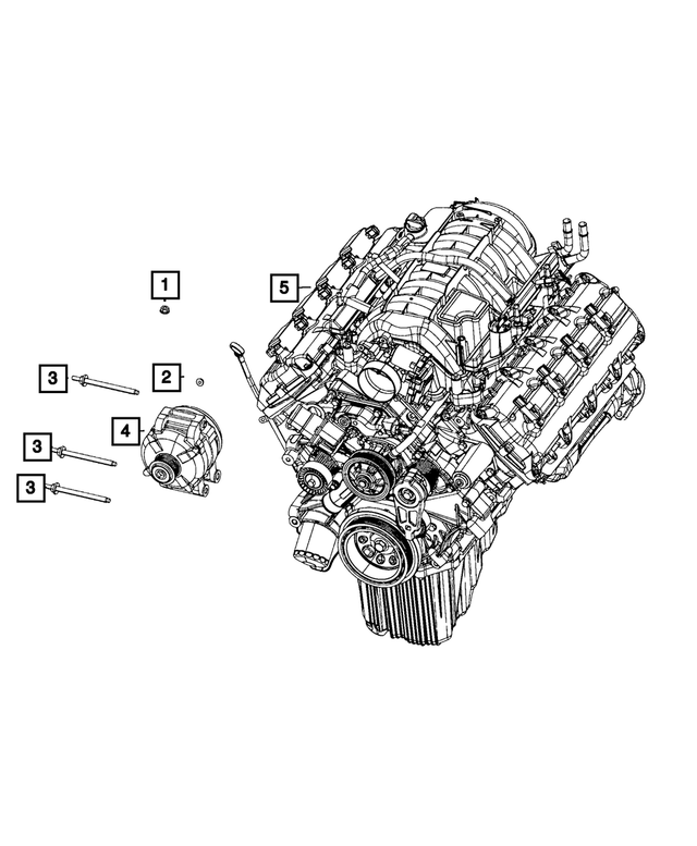 68403125AB - Electrical: Engine Generator for Dodge: Durango Image