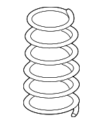 1K0411105DC - Suspension: Coil Spring for Volkswagen: Beetle, Eos, Golf, Golf R, GTI, Jetta Image