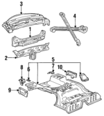 F3LY6340320A - Body: Rear Body Panel for Lincoln: Mark VIII Image