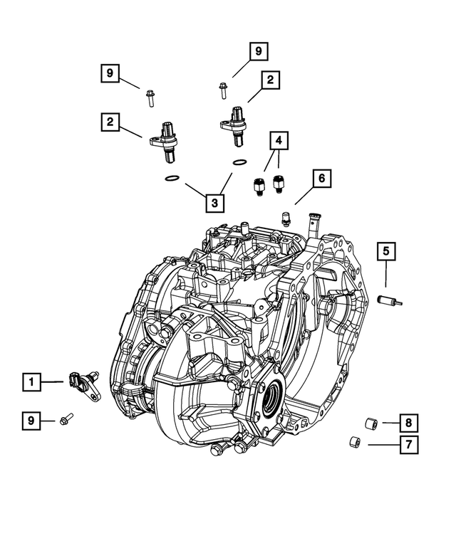 6036758AA - 62TE; 6-Speed; Automatic Transaxle: Internal Hex, .500-14x.630 Pipe Plug for Mopar Image