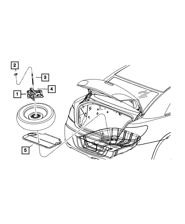 5076641AC - Wheels: Spare Tire Shield for Mopar Image