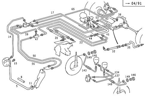 4MATIC&reg; Line Arrangement, with Self-Levelling Device for 1992 Mercedes-Benz 300E #0