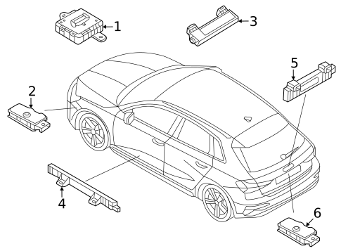 Keyless Entry Components for 2025 Audi A3 Quattro #0